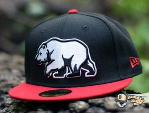 Bear Explorer Black Red 59Fifty Fitted Hat by Noble North x New Era