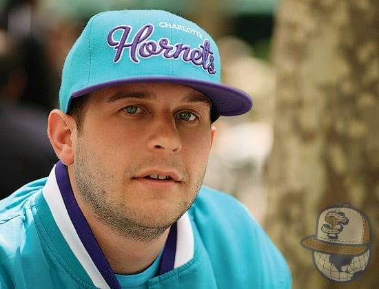 Mitchell & Ness Throwback Script Fitted Hat Hornets