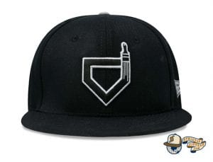 Paint The Black Fitted Hat by Baseballism Front