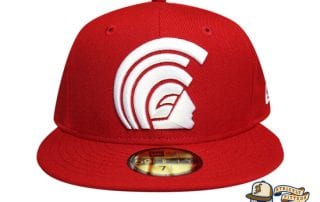 Daily Program Mua Red White 59Fifty Fitted Cap by Fitted Hawaii x New Era