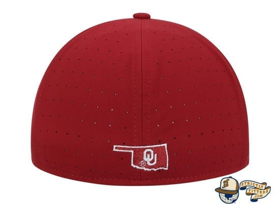 Oklahoma Sooners White Crimson Performance True Fitted Hat by Nike