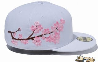 Sakura Light Side 59Fifty Fitted Cap by New Era side white