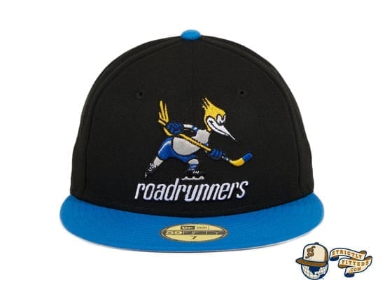 Phoenix Roadrunners 2T Black Light Blue 59Fifty Fitted Hat by New Era