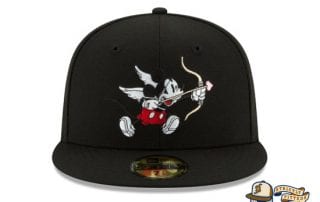 Mickey Mouse Bow And Arrow Black 59Fifty Fitted Cap by Disney x New Era