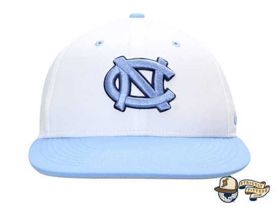 North Carolina Tar Heels Aerobill Performance True White Fitted Hat by Nike