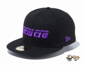 2000s-new-era-logo-59fifty-fitted-cap-new-era-black 2000s New Era Logo 59Fifty Fitted Cap by New Era black flag side