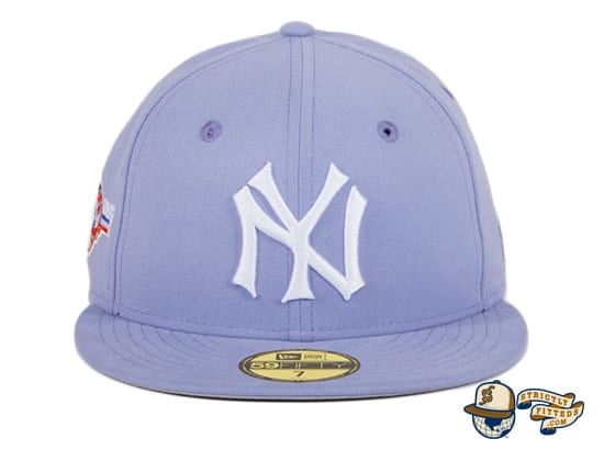 Hat Club Exclusive New York Yankees World Series Patch 59Fifty Fitted Hat by MLB x New Era lavender