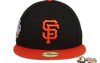 San Francisco Giants 2010 World Series Patch Black Orange 59Fifty Fitted Hat by MLB x New Era