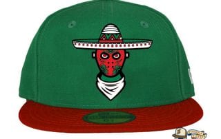 Loco Killer Green Red 59Fifty Fitted Cap by Milk x New Era