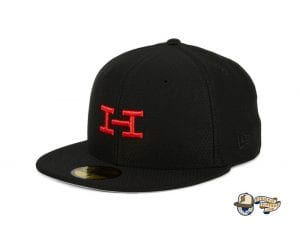 Monogram Hextech Black Infrared 59Fifty Fitted Hat by Hat Club x New Era flag side