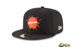 Splatter Logo 59Fifty Fitted Cap by Nickelodeon by New Era left side