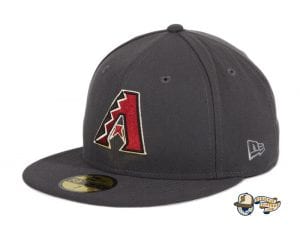 Arizona Diamondbacks A OTC Graphite 59Fifty Fitted Hat by MLB x New Era