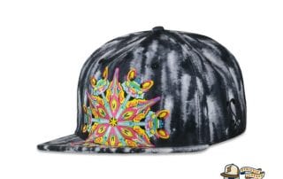 Black Watercolor Mandala Fitted Hat by Jerry Garcia x Grassroots