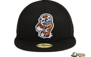 Brawlers Black Orange 59Fifty Fitted Hat by Chamucos Studio x New Era