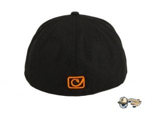 Brawlers Black Orange 59Fifty Fitted Hat by Chamucos Studio x New Era Back