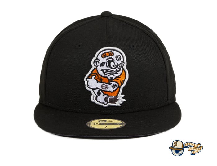 Brawlers Black Orange 59Fifty Fitted Hat by Chamucos Studio x New Era