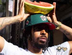 Hat Club Exclusive MLB Watermelon Red UV 59Fifty Fitted Hat Collection by MLB x New Era Front