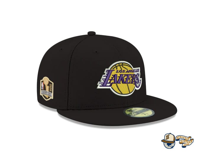 Los Angeles Lakers NBA Champions Side Patch 59Fifty Fitted Cap by 