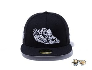 Alehsy 59Fifty Fitted Cap Collection by Alehsy x New Era Car Bear Explorer Black Red 59Fifty Fitted Hat by Noble North x New Era Side