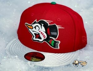 Frost-Eh Red Icy Silver 59Fifty Fitted Cap by Noble North x New Era