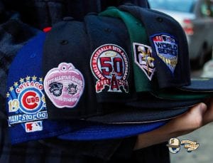 MLB Pink Bottom December 1 59Fifty Fitted Hat Collection by MLB x New Era Side