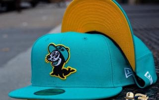 Seals Teal Gold 59Fifty Fitted Hat by Chamucos Studio x New Era