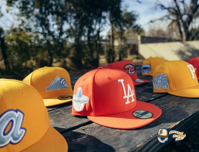 Hat Club Exclusive Frozen Lemonade And Tangerine 59Fifty Fitted Hat Collection by MLB x New Era