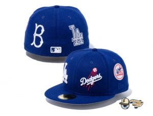 MLB All Over Hits 59Fifty Fitted Cap Collection by MLB x New Era Dodgers
