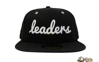 Cursive Black White Silver 59Fifty Fitted Cap by Leaders 1354 x New Era