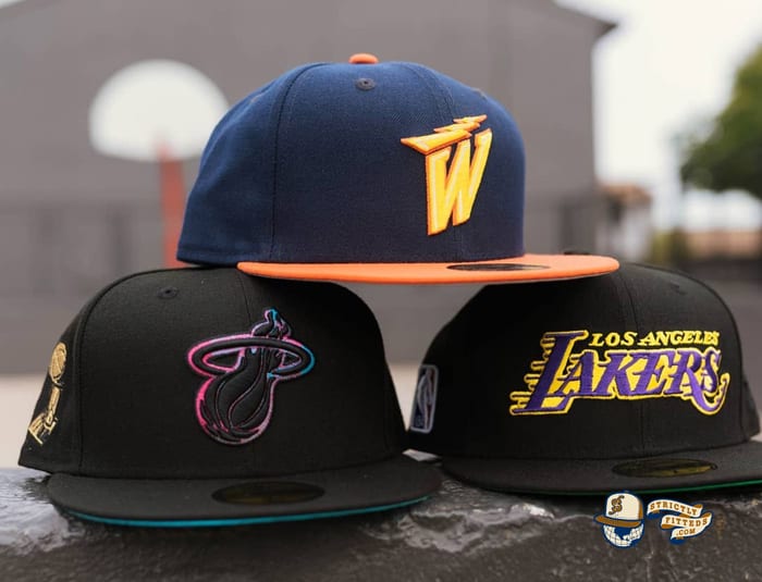 Hat Club Exclusive NBA Swoosh 59Fifty Fitted Hat Collection by NBA x New Era