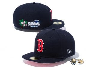 MLB World Series Patch State Flower 59Fifty Fitted Cap Collection by MLB x New Era Boston