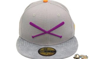 Crossed Bats Grey Ripstop 59Fifty Fitted Cap by JustFitteds x New Era