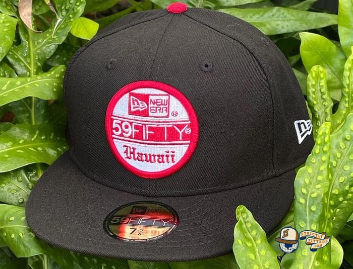 Flagship Hawaii Black Red 59Fifty Fitted Cap by 808allday x New Era