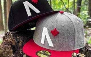 Maple Leaf Black Grey Heather 59Fifty Fitted Cap by Noble North x New Era