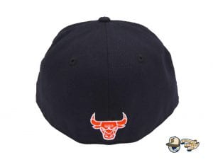 Chicago Bulls Custom Navy 59Fifty Fitted Cap by NBA x New Era Back Chicago Bulls Custom Navy 59Fifty Fitted Cap by NBA x New Era Back