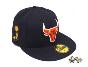 Chicago Bulls Custom Navy 59Fifty Fitted Cap by NBA x New Era Right