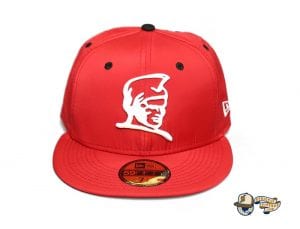 Kamehameha Red Nylon White 59Fifty Fitted Cap by Fitted Hawaii x New Era