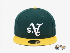 MLB Upside Down Logo 59Fifty Fitted Hat Collection by MLB x New Era Athletics
