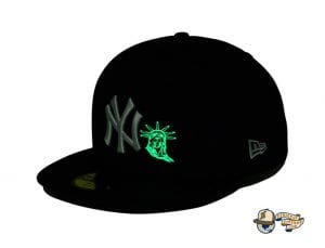 New York Yankees Statue Of Liberty 59Fifty Fitted Cap by MLB x New Era Glow
