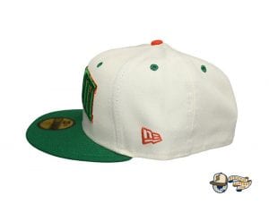 WESN White Kelly Green Orange 59Fifty Fitted Cap by Fitted Hawaii x New Era Side