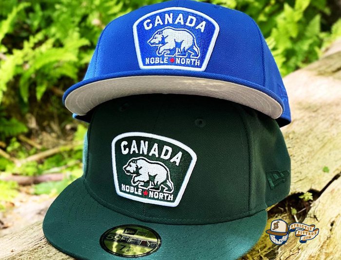 Canada Badge Royal Dark Green 59Fifty Fitted Hat by Noble North x New Era
