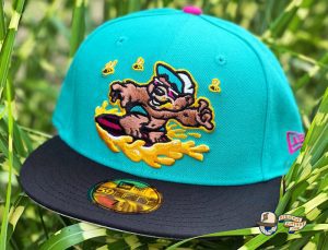 Honey Surfers Teal Black 59Fifty Fitted Hat by Noble North x New Era