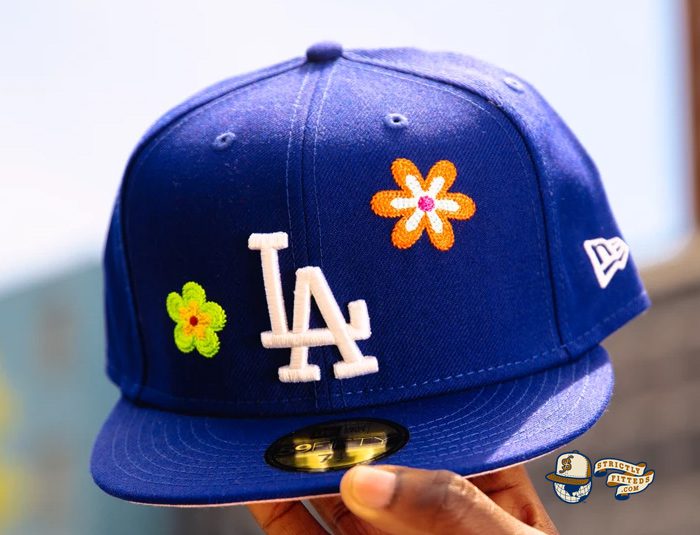 MLB Chain Stitch Floral 59Fifty Fitted Hat Collection by MLB x New Era