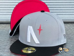 North Star Grey Black Infrared 59Fifty Fitted Hat by Noble North x New Era
