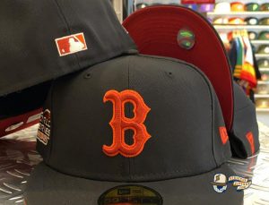 Boston Red Sox Custom October 2021 59Fifty Fitted Hat Collection by MLB x New Era Black
