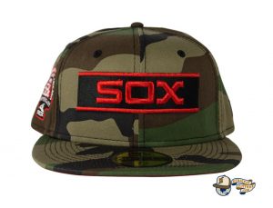 Chicago White Sox Woodland Camo Side Patch 59Fifty Fitted Hat by MLB x New Era