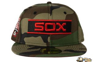 Chicago White Sox Woodland Camo Side Patch 59Fifty Fitted Hat by MLB x New Era
