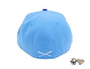 Crossed Bats Logo Don't Touch My Cap Sky Blue 59Fifty Fitted Hat by JustFitteds x New Era Back