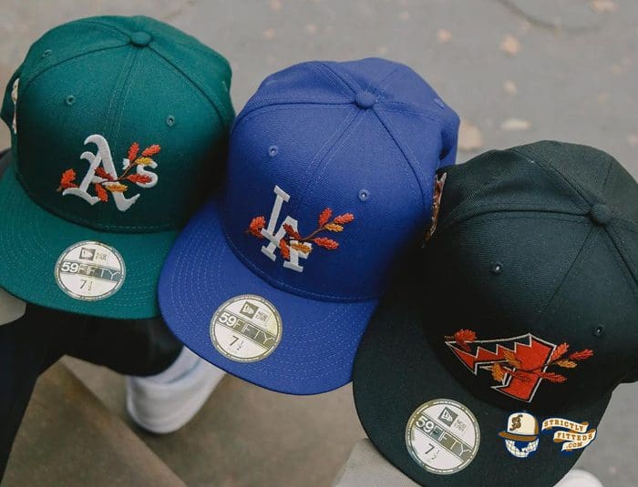 MLB Leafy Front 59Fifty Fitted Hat Collection by MLB x New Era