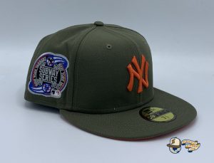 New York Yankees Subway Series 2000 Olive Orange 59Fifty Fitted Hat by MLB x New Era Right